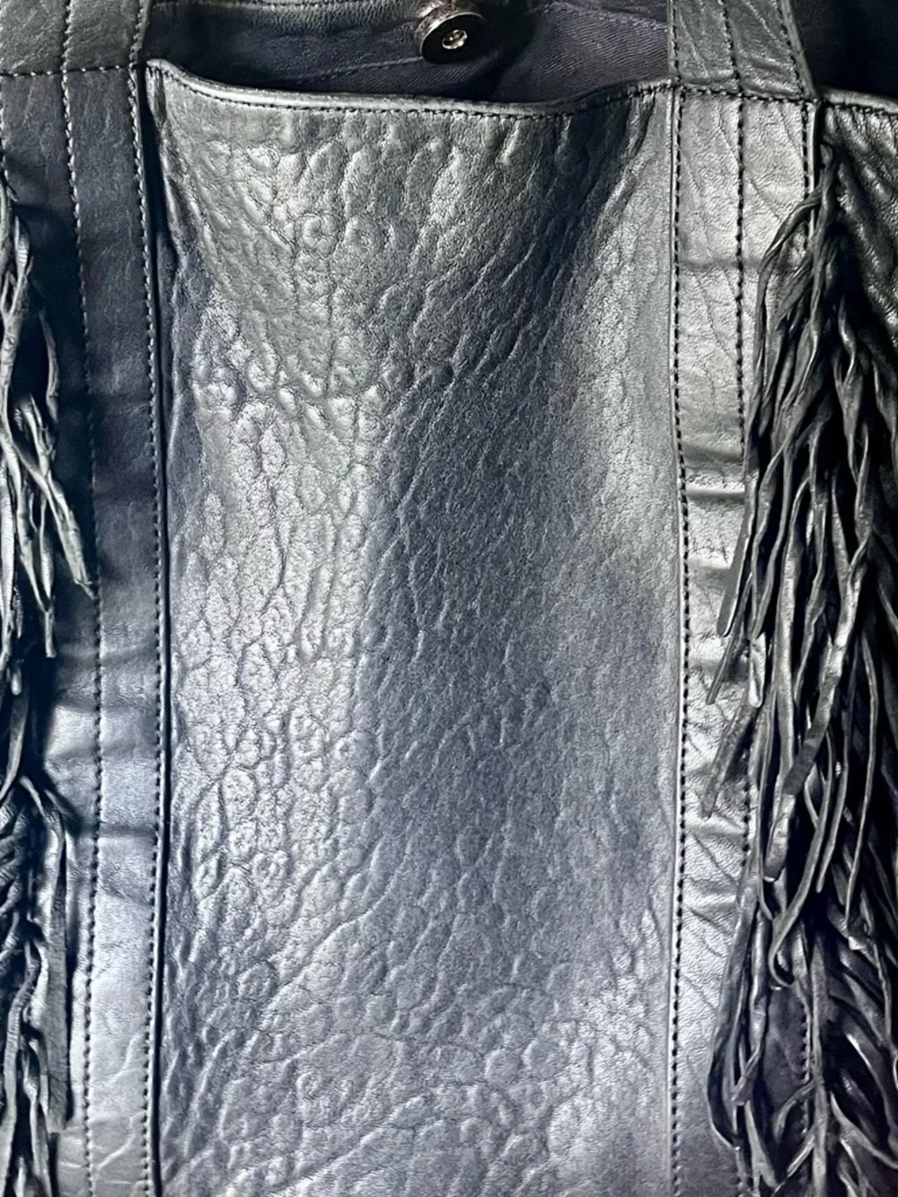 Cleobella  🖤 Devon large fringe leather tote